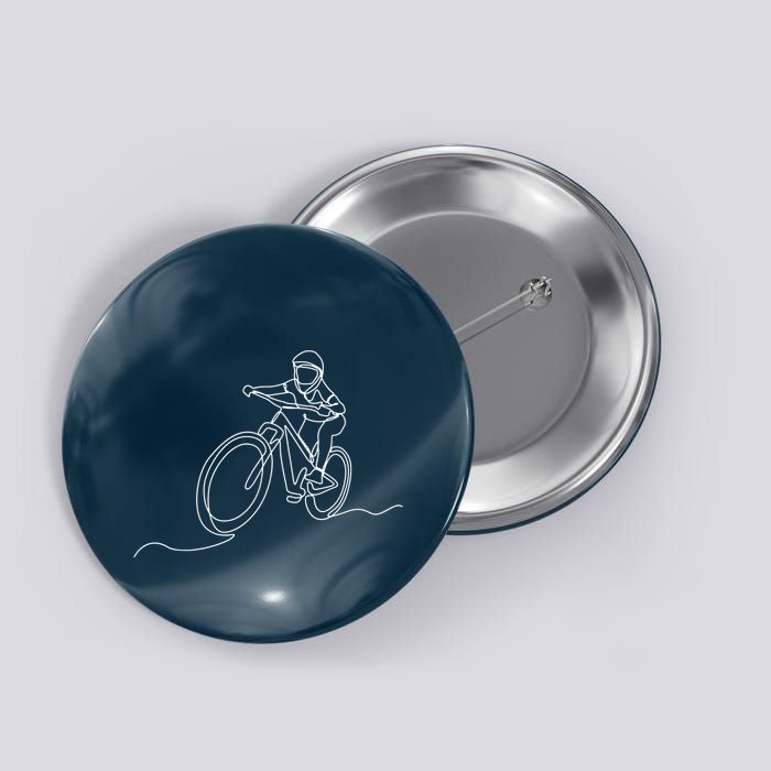 Bicycle Line Art Drawing Mountain Bike Button