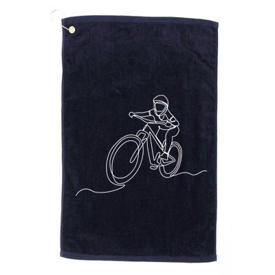 Bicycle Line Art Drawing Mountain Bike Golf Towel
