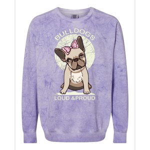 Bulldogs Loud And Proud Colorblast Crewneck Sweatshirt