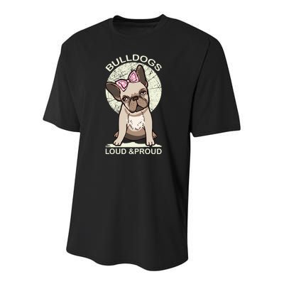 Bulldogs Loud And Proud Youth Performance Sprint T-Shirt