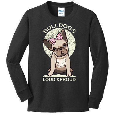 Bulldogs Loud And Proud Kids Long Sleeve Shirt