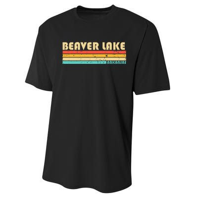 BEAVER LAKE ARKANSAS Funny Fishing Camping Summer Performance Sprint T-Shirt