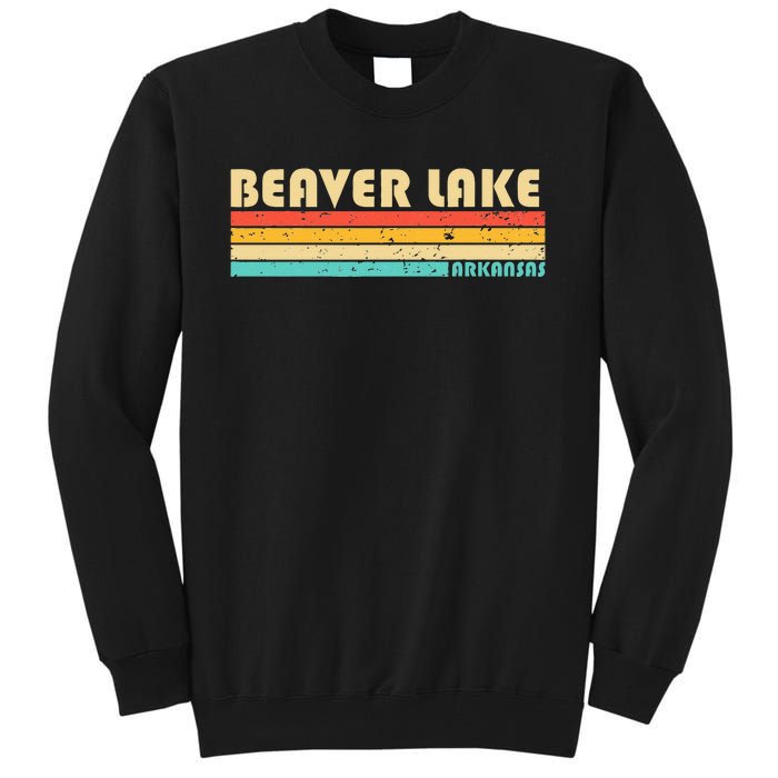 BEAVER LAKE ARKANSAS Funny Fishing Camping Summer Tall Sweatshirt