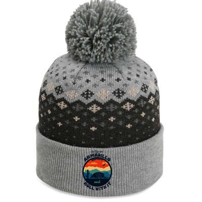 Be Like An Armadillo And Roll With It The Baniff Cuffed Pom Beanie