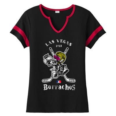 Borrachos Los Angeles hockey team logo Las Vegas version Ladies Halftime Notch Neck Tee