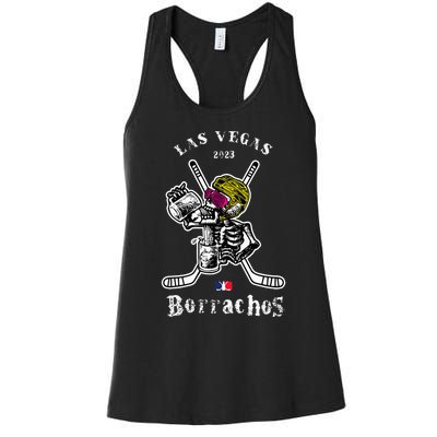 Borrachos Los Angeles hockey team logo Las Vegas version Women's Racerback Tank