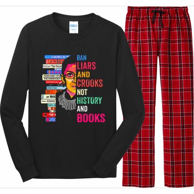 Ban Liars And Crooks Not History And Books Long Sleeve Pajama Set