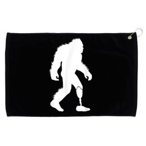 Bigfoot Leg Ampu Sasquatch Wearing Prosthetic Leg Grommeted Golf Towel