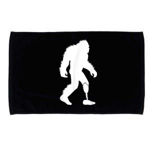 Bigfoot Leg Ampu Sasquatch Wearing Prosthetic Leg Microfiber Hand Towel