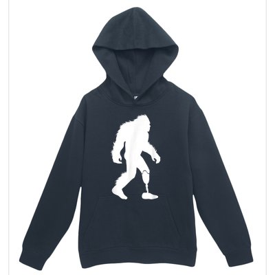 Bigfoot Leg Ampu Sasquatch Wearing Prosthetic Leg Urban Pullover Hoodie