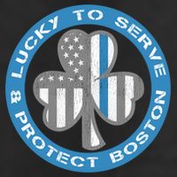 Blue Line American Flag Gift Boston Police St Patricks Day Cute Gift Hat