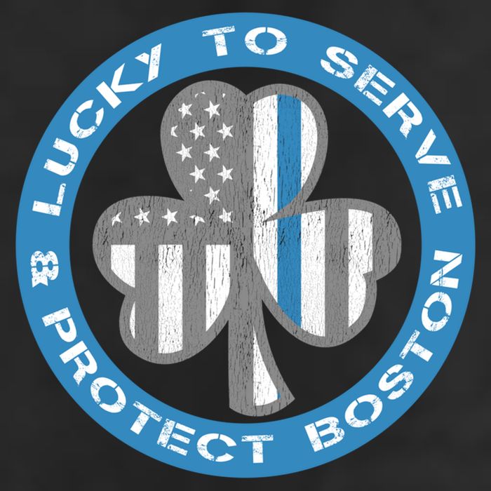 Blue Line American Flag Gift Boston Police St Patricks Day Cute Gift Hat