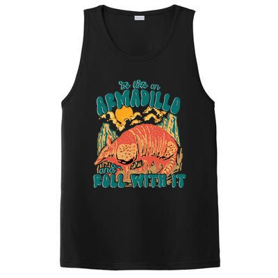 Be Like An Armadillo And Roll With It PosiCharge Competitor Tank