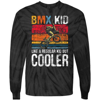 Bmx Like A Regular Cyclist Bicycle Bike Rider Tie-Dye Long Sleeve Shirt