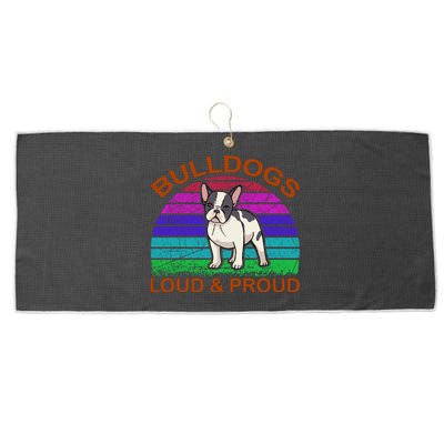 Bulldogs Loud And Proud Large Microfiber Waffle Golf Towel