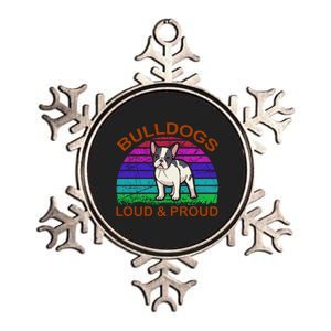 Bulldogs Loud And Proud Metallic Star Ornament