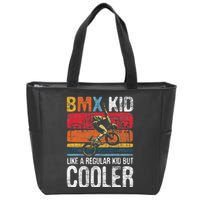 Bmx Like A Regular Cyclist Bicycle Bike Rider Zip Tote Bag