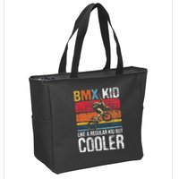 Bmx Like A Regular Cyclist Bicycle Bike Rider Zip Tote Bag