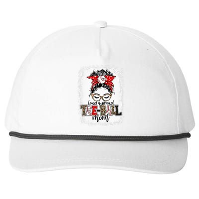 Bleached Loud And Proud BaseBall Mom Life Snapback Five-Panel Rope Hat