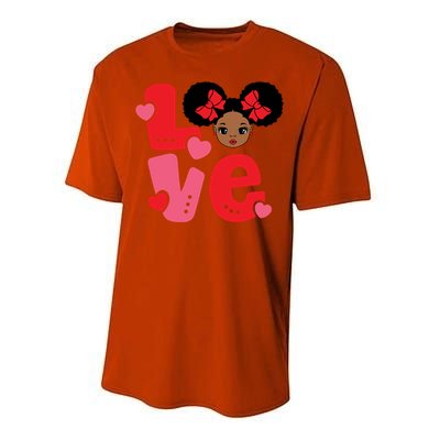 Black Love African American Valentines Day Gift Performance Sprint T-Shirt