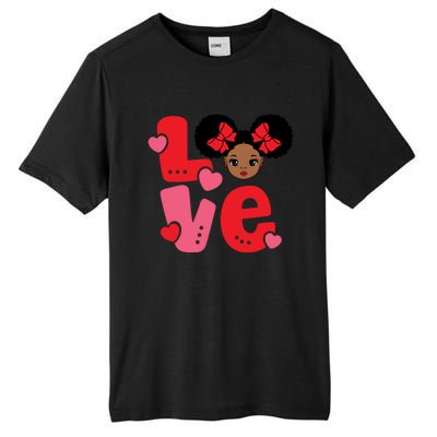 Black Love African American Valentines Day Gift Tall Fusion ChromaSoft Performance T-Shirt