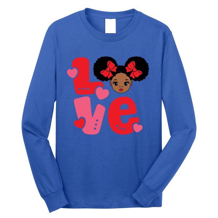 Black Love African American Valentines Day Gift Long Sleeve Shirt