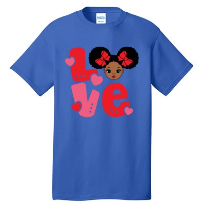 Black Love African American Valentines Day Gift Tall T-Shirt