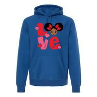 Black Love African American Valentines Day Gift Premium Hoodie