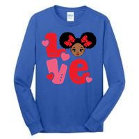 Black Love African American Valentines Day Gift Tall Long Sleeve T-Shirt