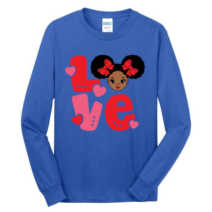 Black Love African American Valentines Day Gift Tall Long Sleeve T-Shirt