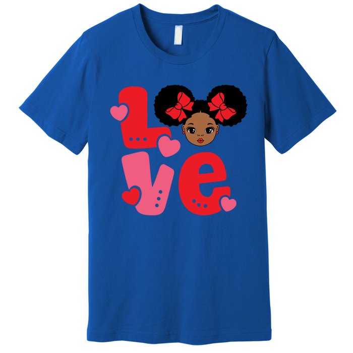 Black Love African American Valentines Day Gift Premium T-Shirt