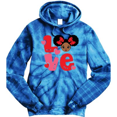 Black Love African American Valentines Day Gift Tie Dye Hoodie