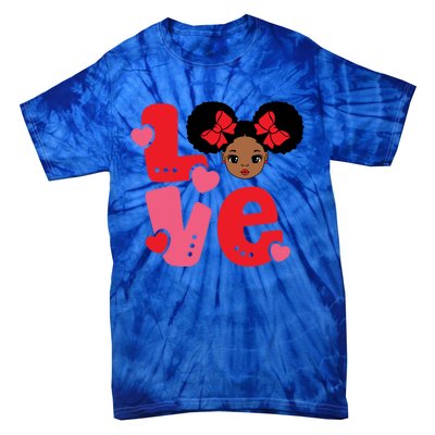 Black Love African American Valentines Day Gift Tie-Dye T-Shirt