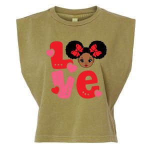 Black Love African American Valentines Day Gift Garment-Dyed Women's Muscle Tee