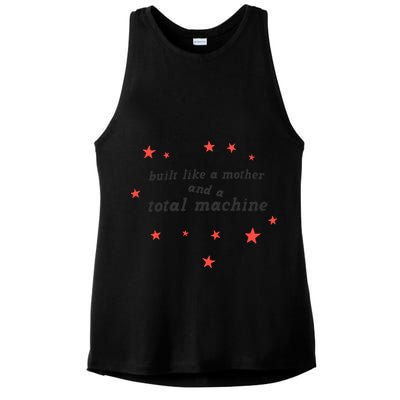 Built Like A Mother And A Total Machine All American Bitch Olivia Ladies PosiCharge Tri-Blend Wicking Tank