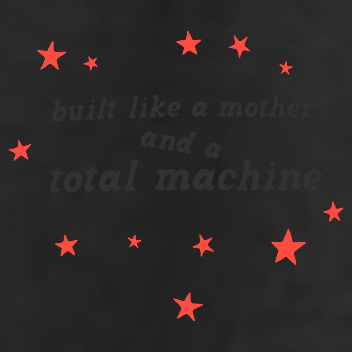 Built Like A Mother And A Total Machine All American Bitch Olivia 7 Panel Mesh Trucker Snapback Hat