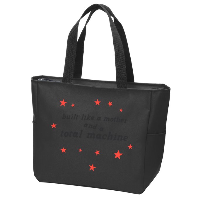 Built Like A Mother And A Total Machine All American Bitch Olivia Zip Tote Bag
