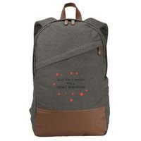 Built Like A Mother And A Total Machine All American Bitch Olivia Cotton Canvas Backpack