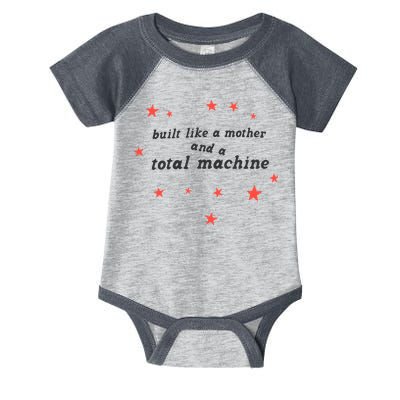 Built Like A Mother And A Total Machine All American Bitch Olivia Infant Baby Jersey Bodysuit