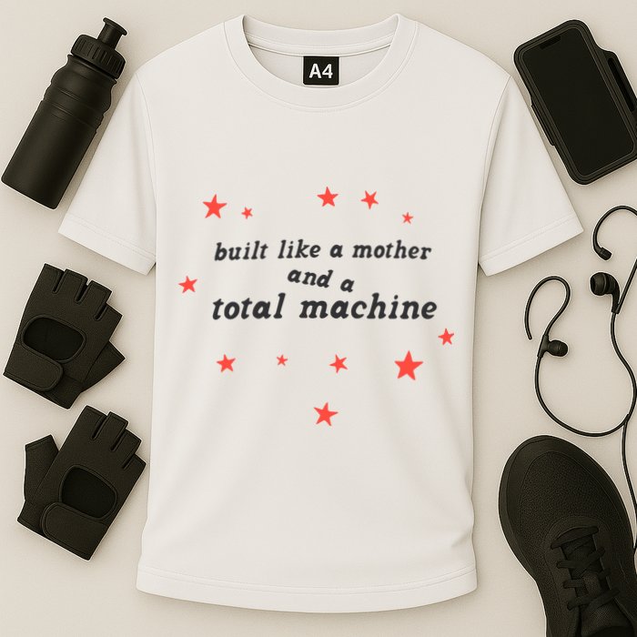Built Like A Mother And A Total Machine All American Bitch Olivia Performance Shirt