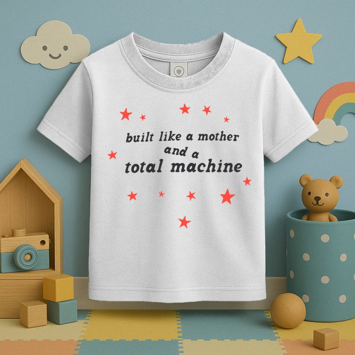 Built Like A Mother And A Total Machine All American Bitch Olivia Toddler T-Shirt