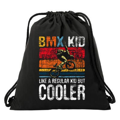 Bmx Like A Regular Cyclist Bicycle Bike Rider Drawstring Bag