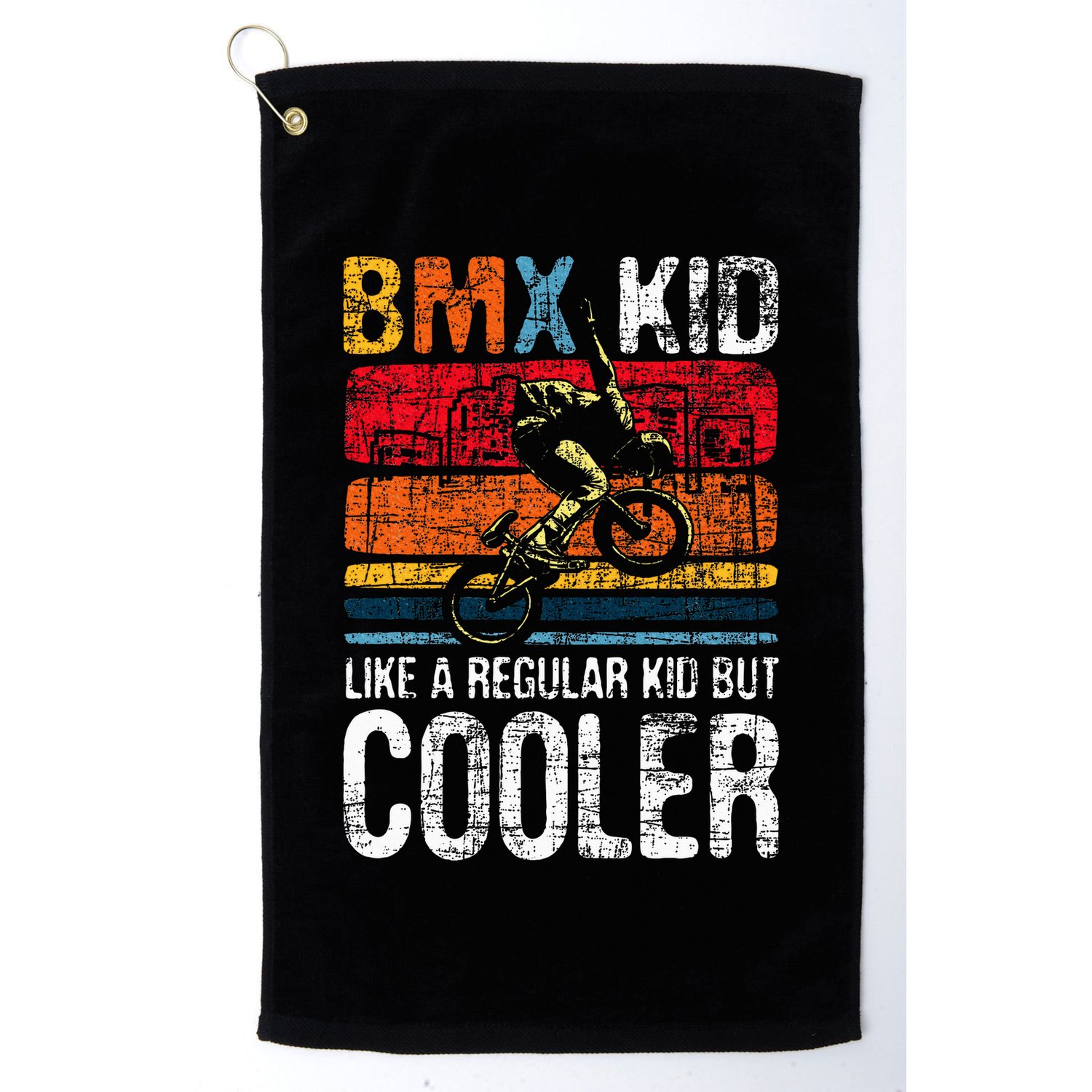 Bmx Like A Regular Cyclist Bicycle Bike Rider Golf Towel