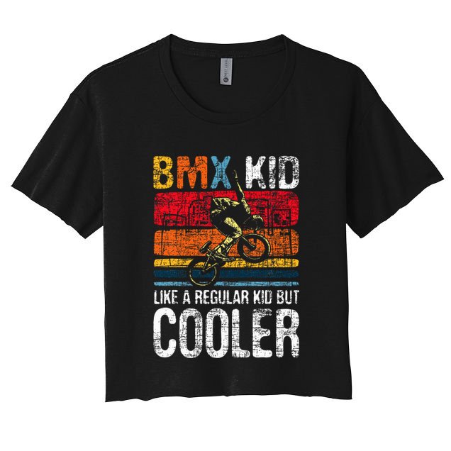 Bmx Like A Regular Cyclist Bicycle Bike Rider Crop Top
