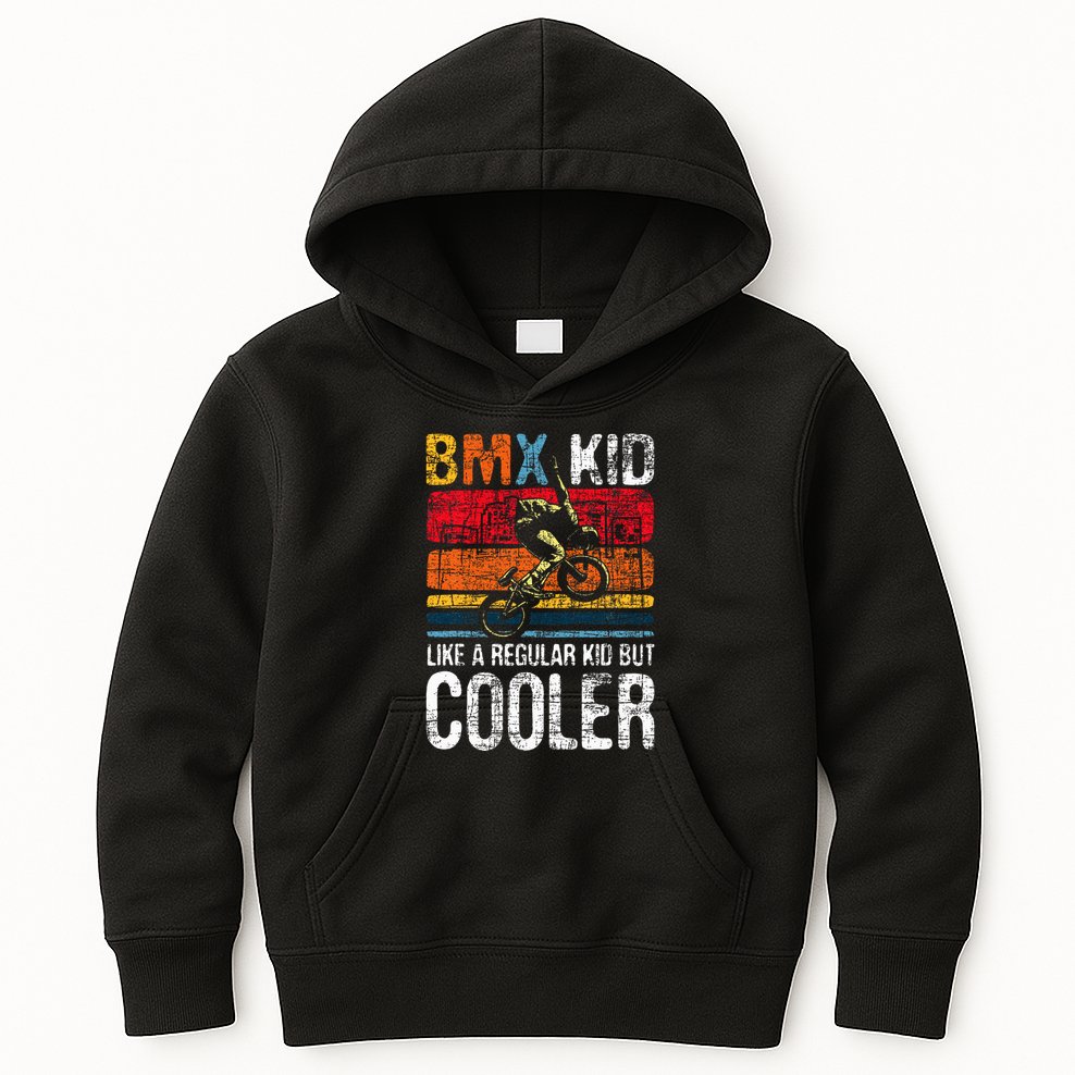 Bmx Like A Regular Cyclist Bicycle Bike Rider Kids Hoodie
