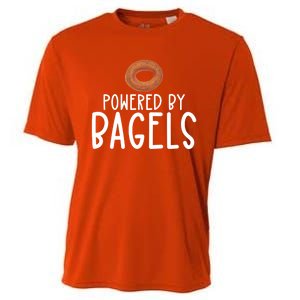 Bagel Lover Art Powered By Bagels Gift Cooling Performance Crew T-Shirt