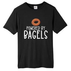 Bagel Lover Art Powered By Bagels Gift Tall Fusion ChromaSoft Performance T-Shirt