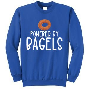 Bagel Lover Art Powered By Bagels Gift Sweatshirt