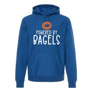 Bagel Lover Art Powered By Bagels Gift Premium Hoodie