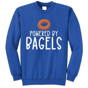 Bagel Lover Art Powered By Bagels Gift Tall Sweatshirt